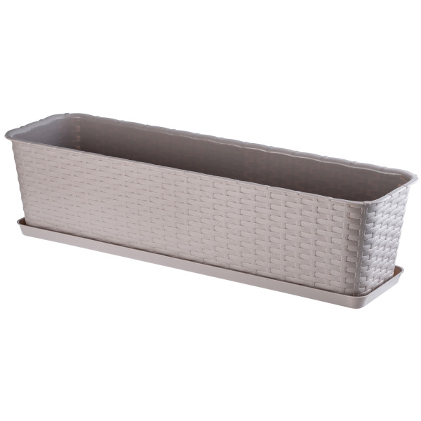 Doniczka Balkonowa Skrzynka Podstawka Karmel 60cm