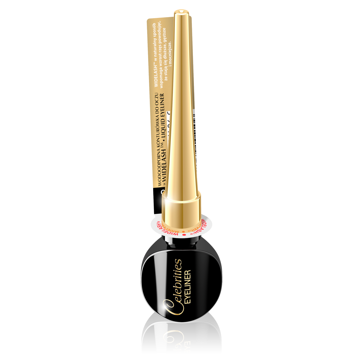 Tuș de ochi Eveline ultra-precise wide gene negru 8ml Celebrități