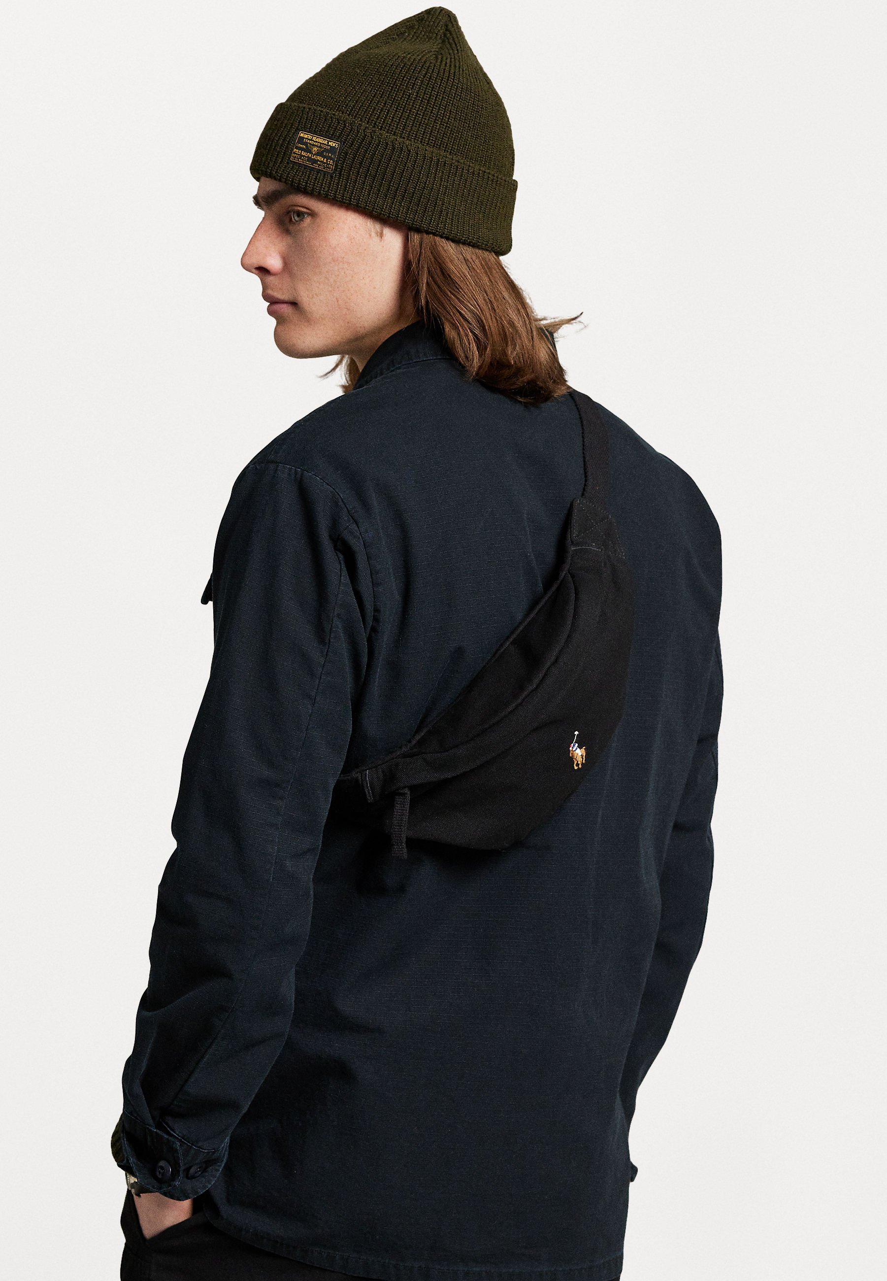 Pochete de lona Polo Ralph Lauren - preta