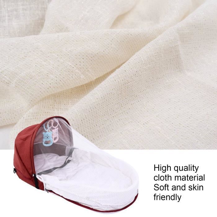 KIMISS berceau de voyage pour bébé Lit de bébé pliable en tissu doux moustiquaire portable nourrissons voyage lit de couchage