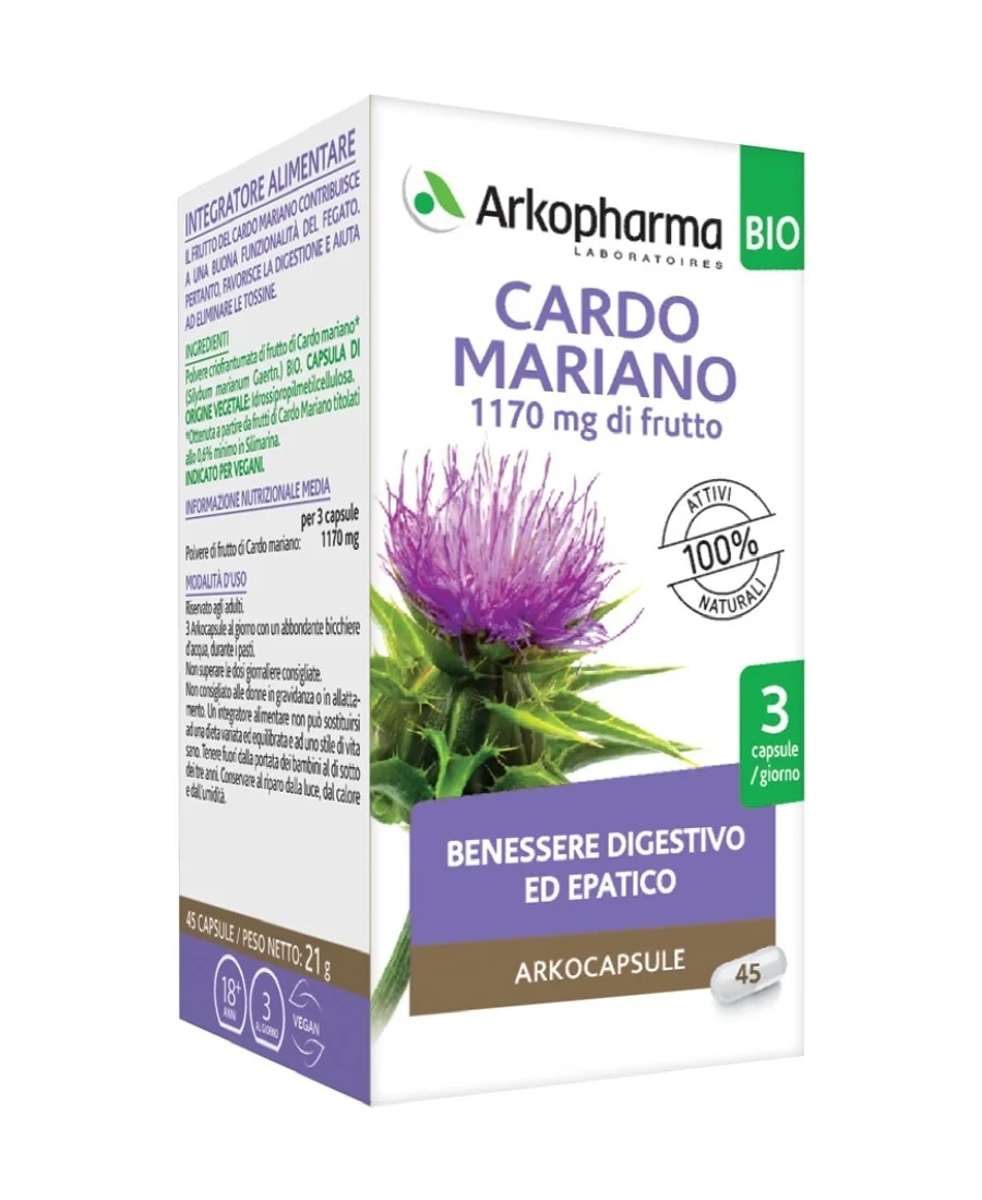 ARKOPHARMA Arkopharma Akocapsule Chardon-Marie Bio 45 capsules Complément alimentaire pour le foie