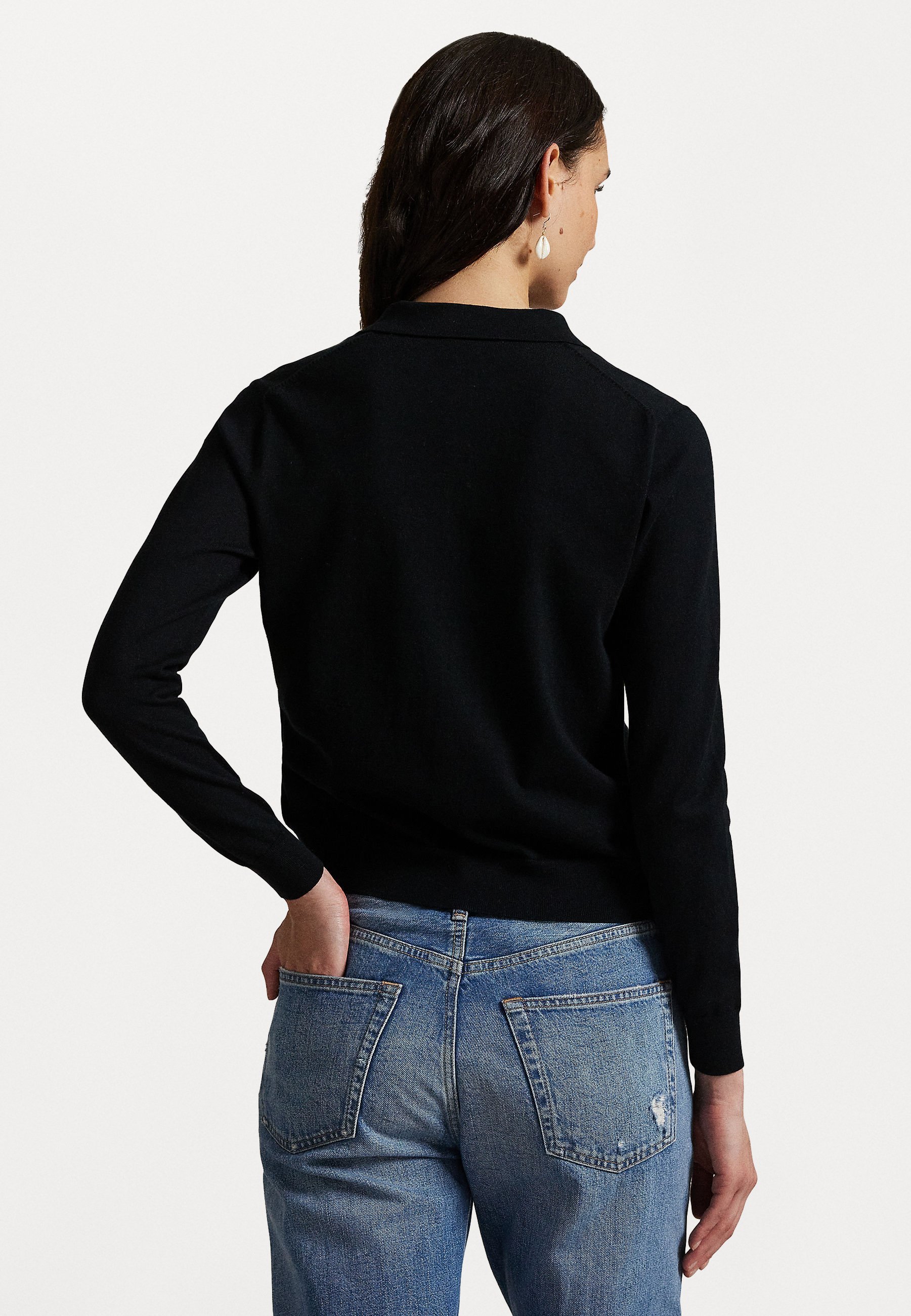 Polo Ralph Lauren Cardigan mit Polokragen und Knöpfen - Cardigan - Polo Schwarz
