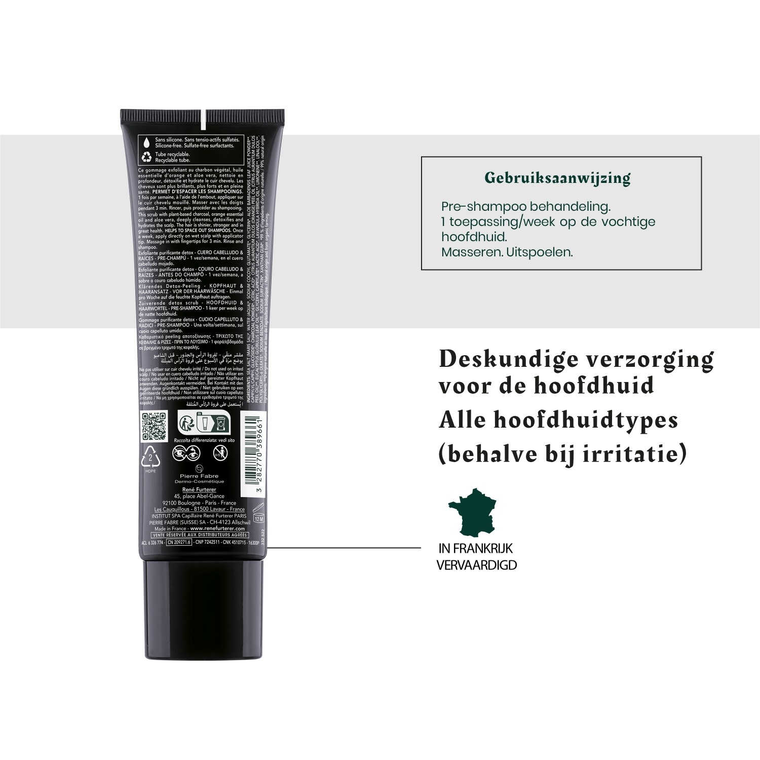 René Furterer galvos odos šveitiklis, valomasis šveitiklis, detoksikuojantis – 150 ml