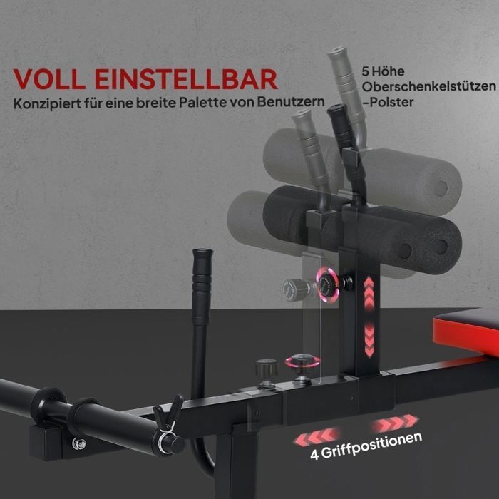 Banc de musculation réglable-Entraînement des jambes-122x59x106cm