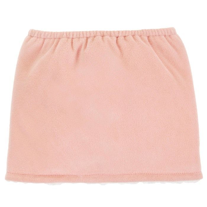Calentador de cuello Isotoner para niña, color rosa, con forro de sherpa.