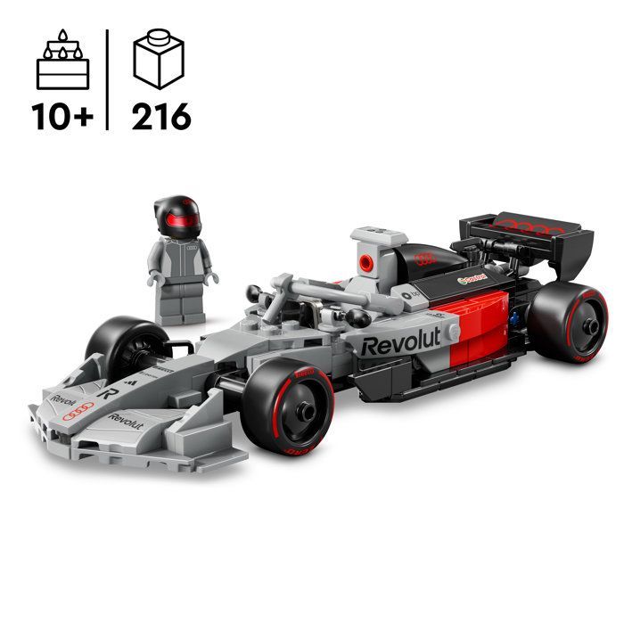 LEGO Speed Champions 77259 Voiture de Course Audi Revolut F1 Team R26 - Jouet dès 10 ans