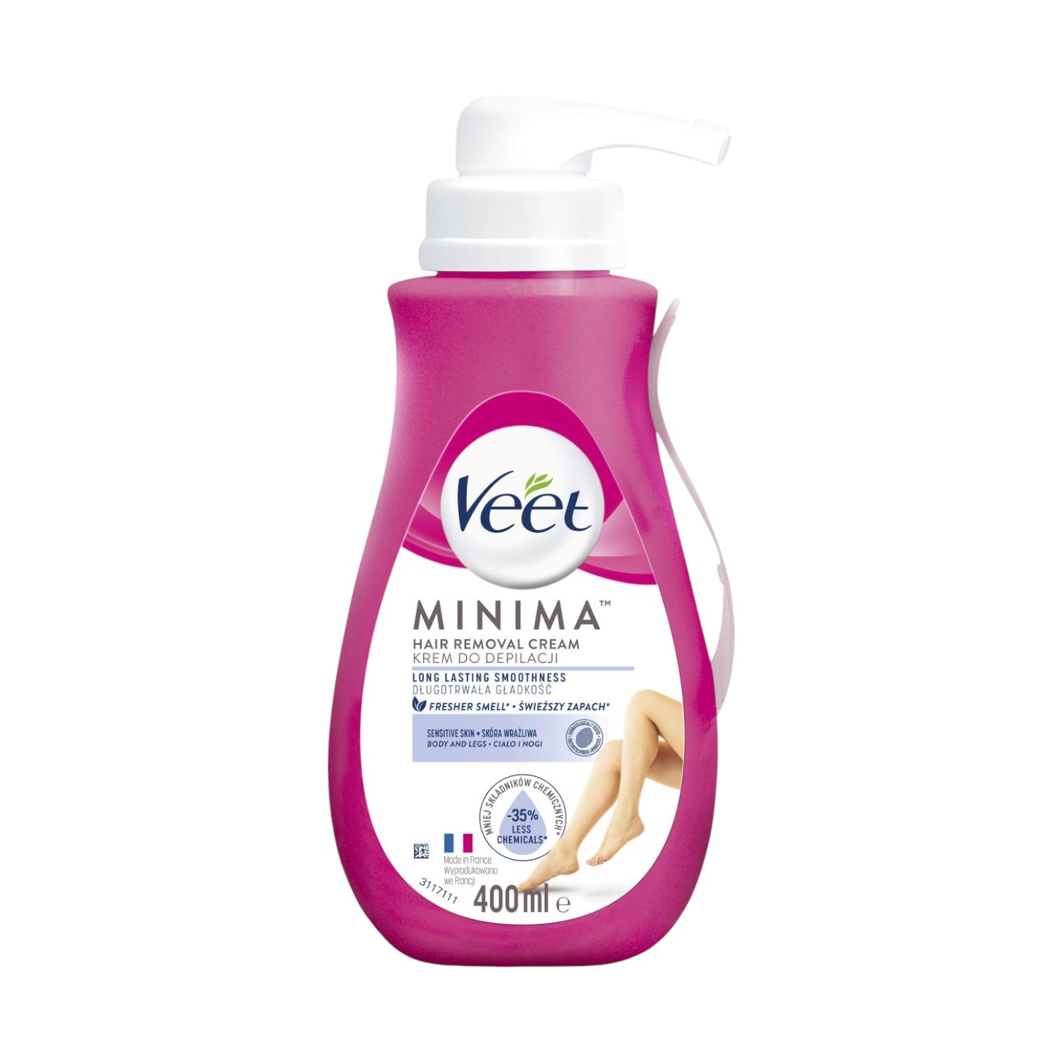 Crema depilatoria Veet per pelli sensibili da donna 400 ml Pelle sensibile