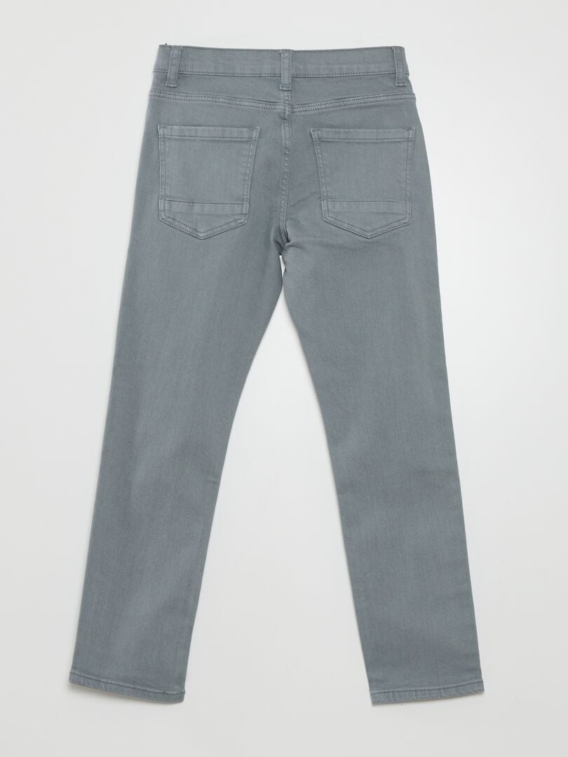 Slim fit jeans met 5 zakken - BLAUW