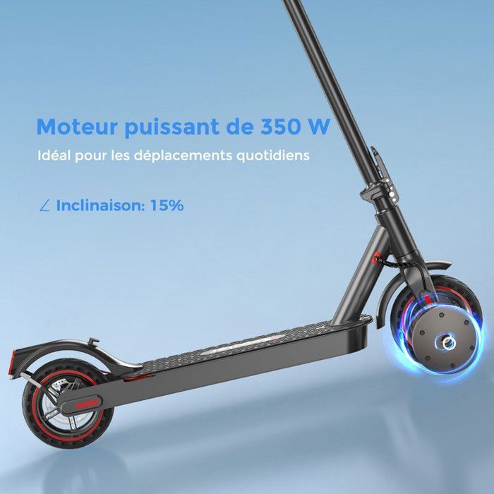 iScooter E9 Folding Electric Scooter for Adults and Teens, 30KM Range, 350W Motor, 7.5Ah Battery, 8.5