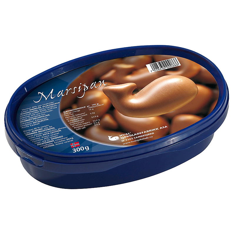 Mazapán de ballena con chocolate 300 g, Ballena
