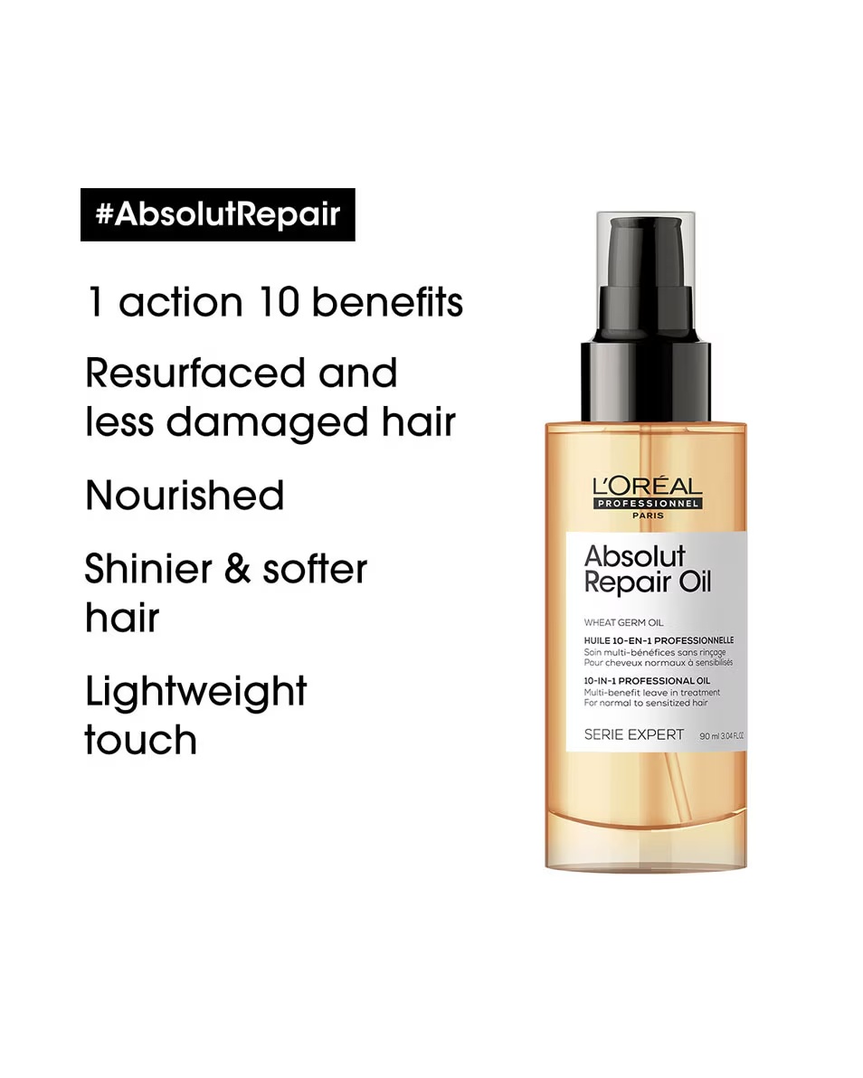 L'OREAL PROFESSIONNEL Absolut Repair Gold 10-u-1 ulje za završnu njegu oštećene i opterećene kose