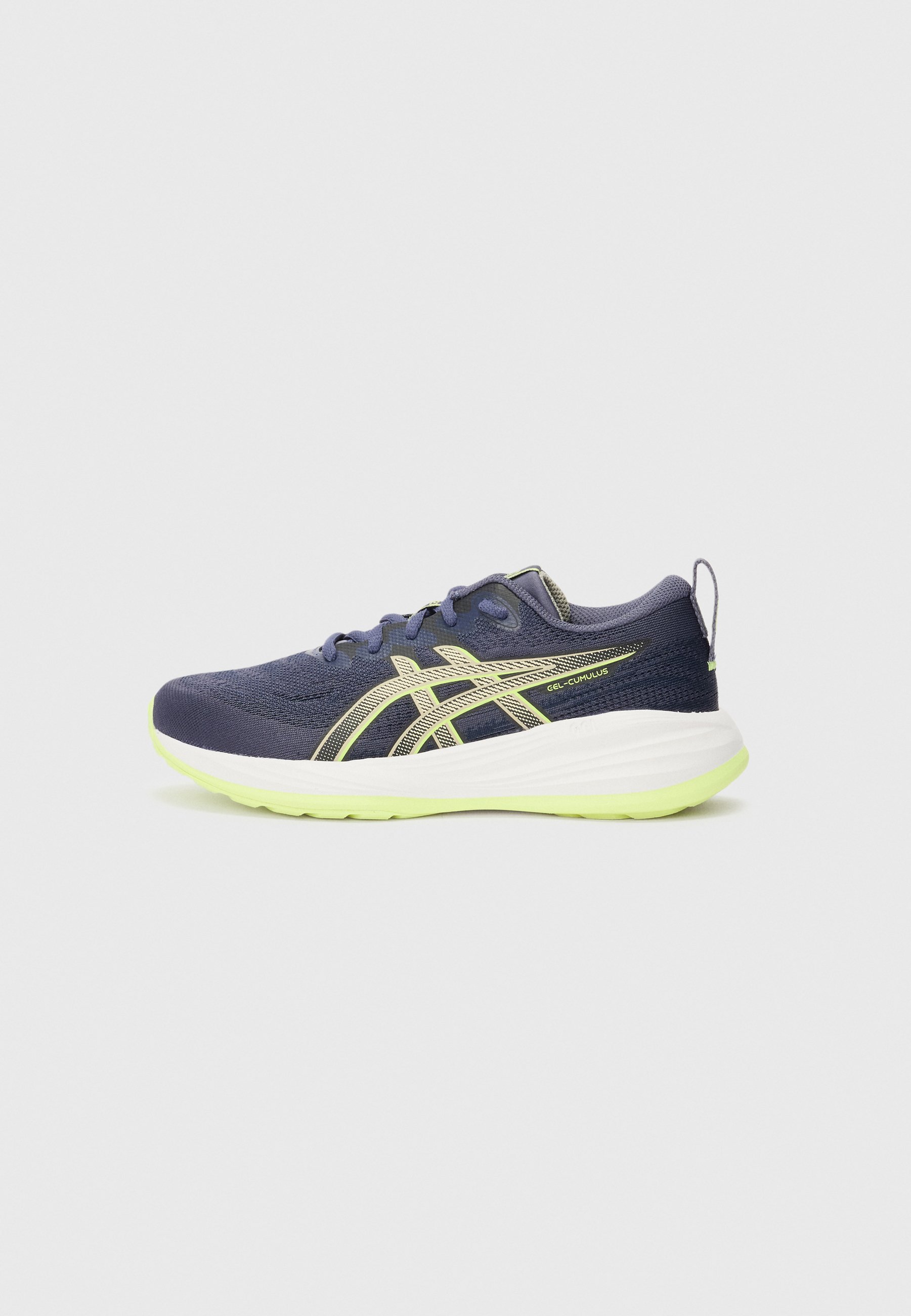ASICS GEL CUMULUS 27 UNISEX - Hardloopschoenen voor op de weg - indigo fog/lucid yellow