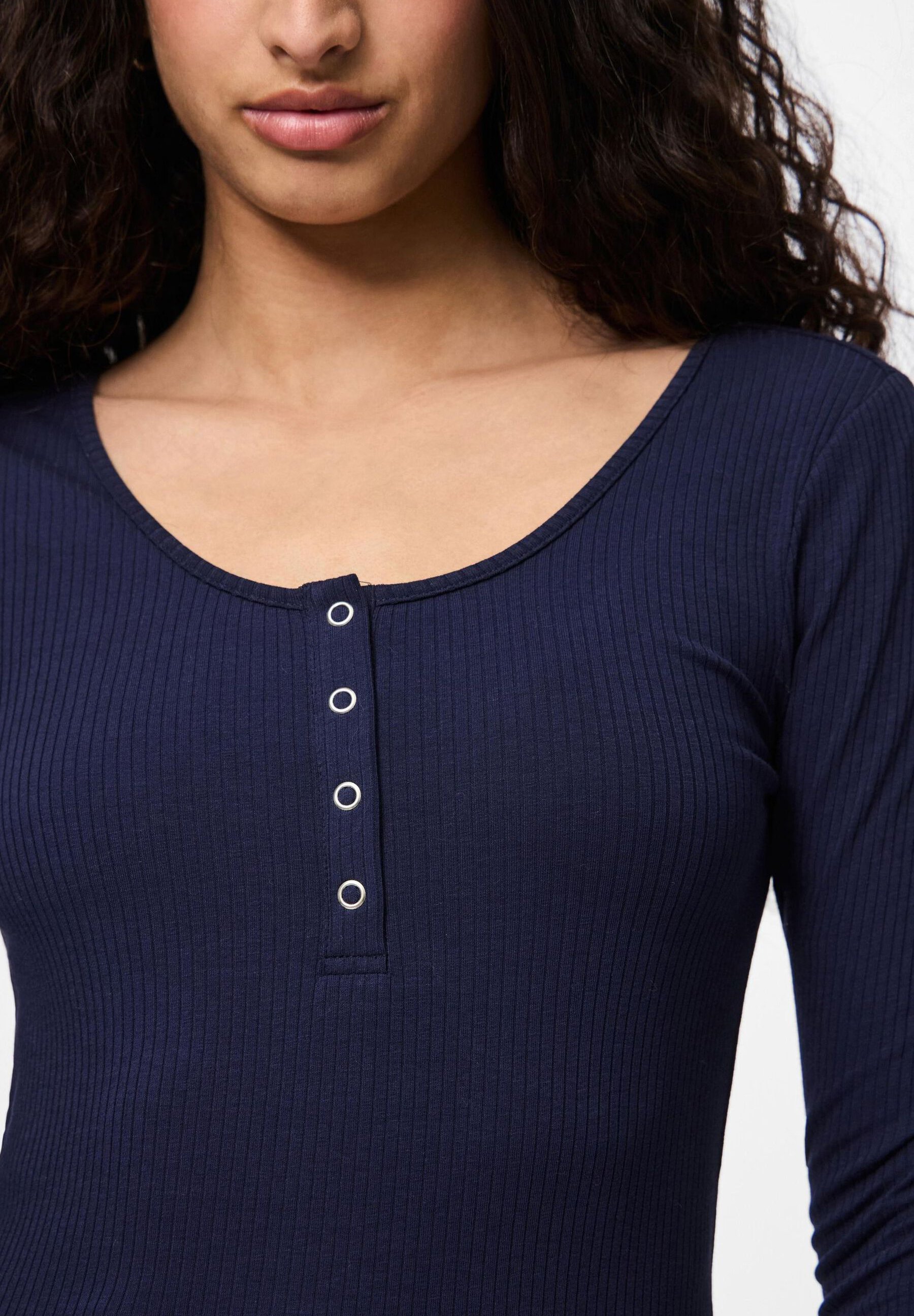 Pieces PCKITTE LS JRS NOOS BC - Maglia a maniche lunghe - blu marittimo