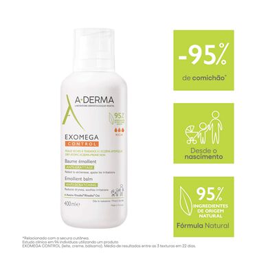 A-Derma Pehmentävä Voide Kuivalle Atooppiselle Iholle Exomega 400 ml 400 ml