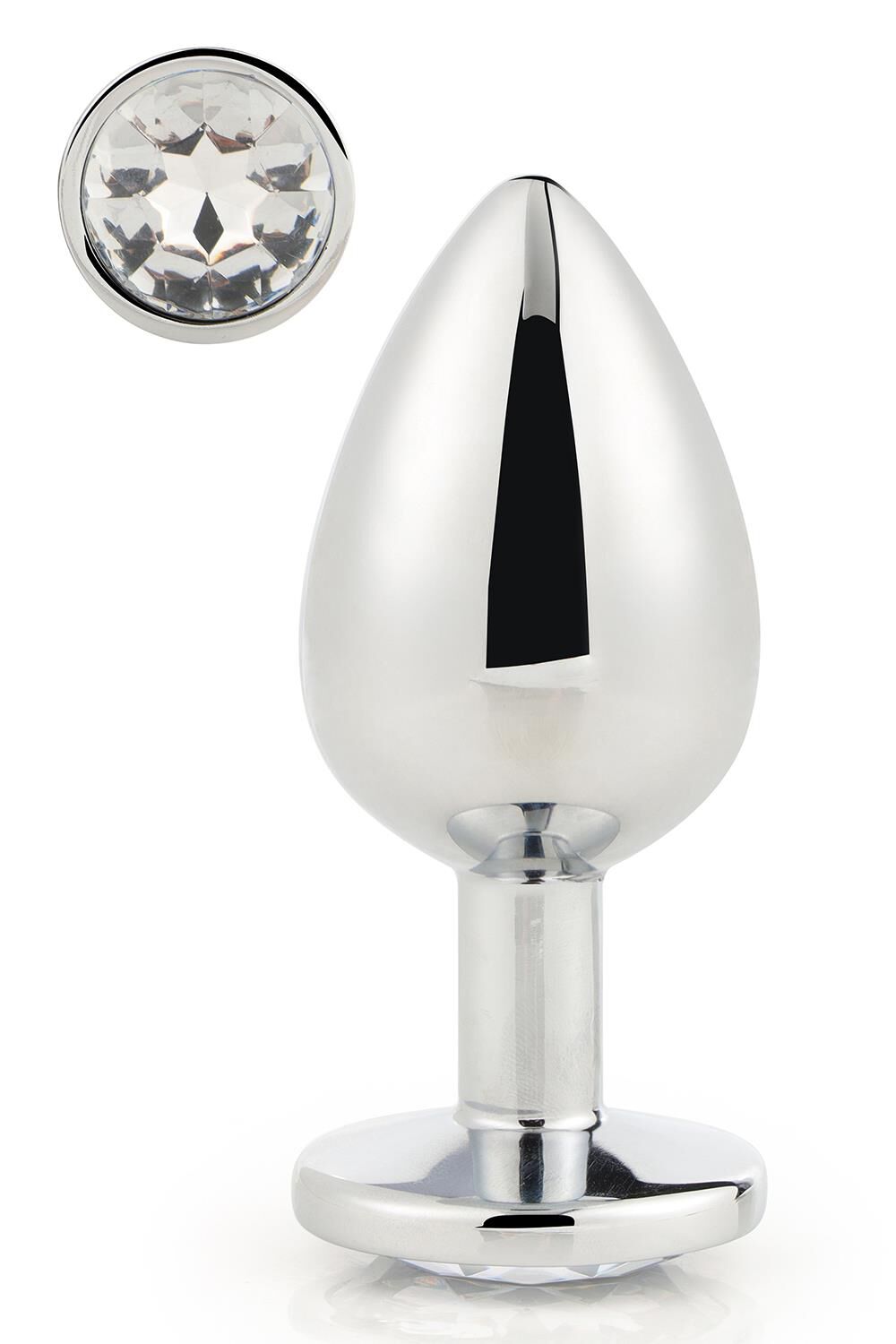 Dream Toys Gleaming Love Silver Plug Large