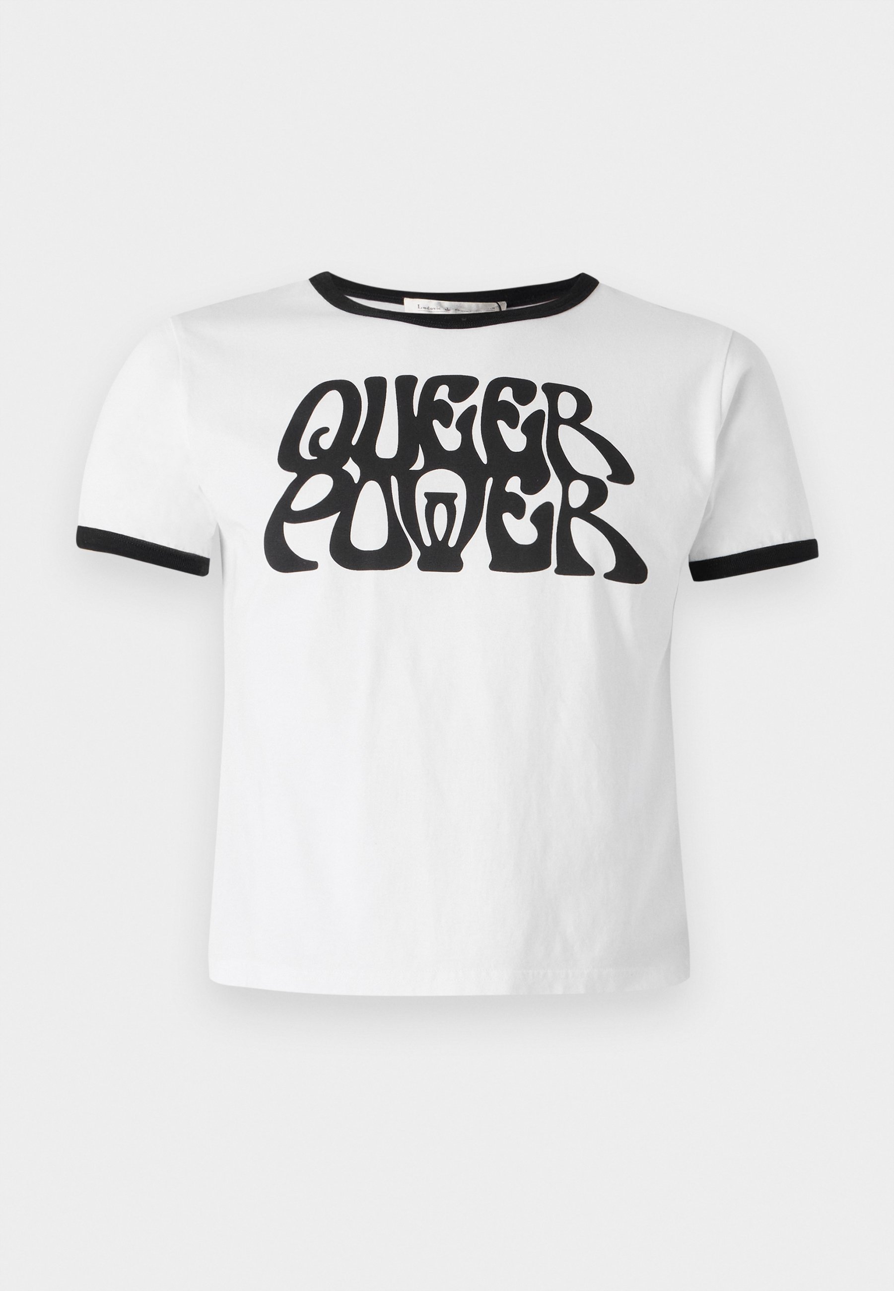 Ludovic de Saint Sernin QUEER POWER UNISEX - T-shirt stampata - bianca