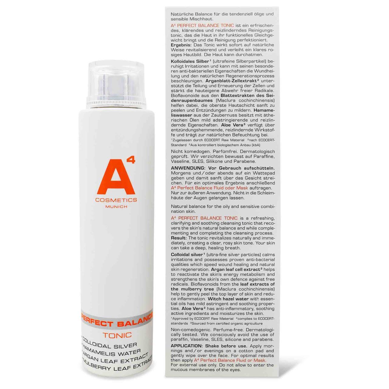 A4 Cosmetics Perfect Balance tonik za lice - 200 ml