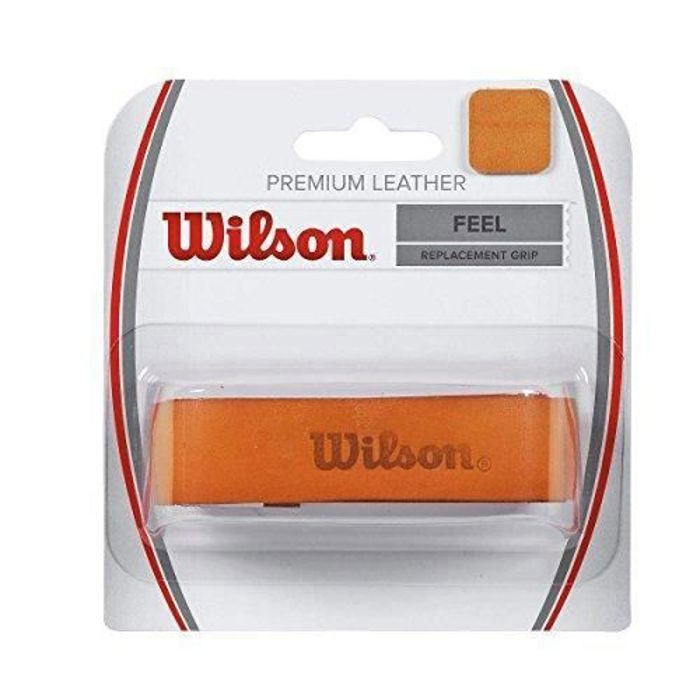Empuñadura de raqueta de tenis de cuero Wilson