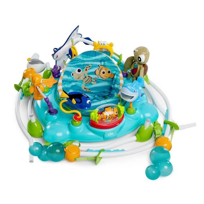 DISNEY BABY -NEMO- Centro attività multi-giocattolo per neonati, regalo per neonati, girevole a 360°, 13 giochi interattivi Disney