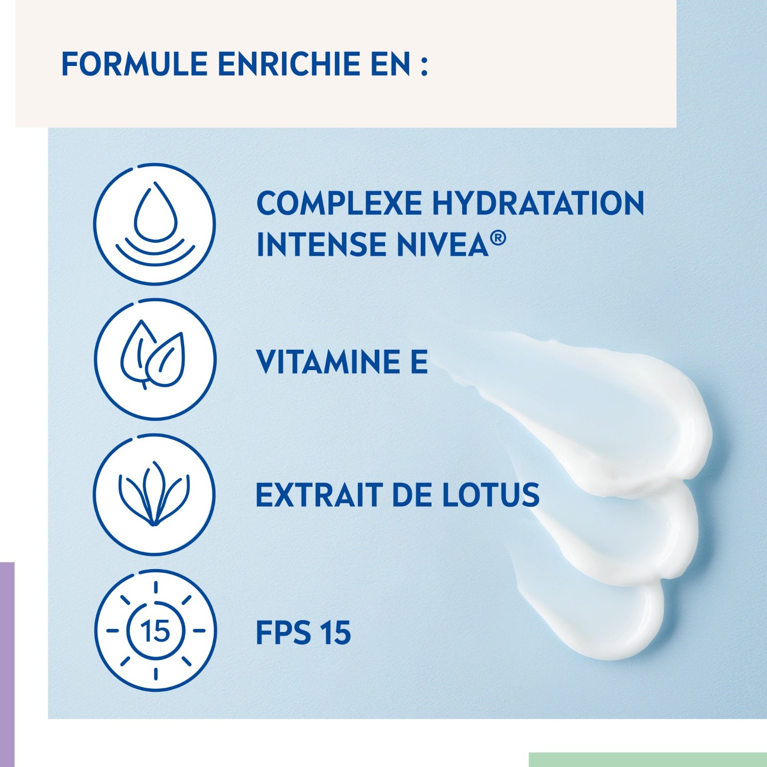 NIVEA Soin de Jour Fraîcheur hydratante 24H Vitamine E FPS15 peaux normales