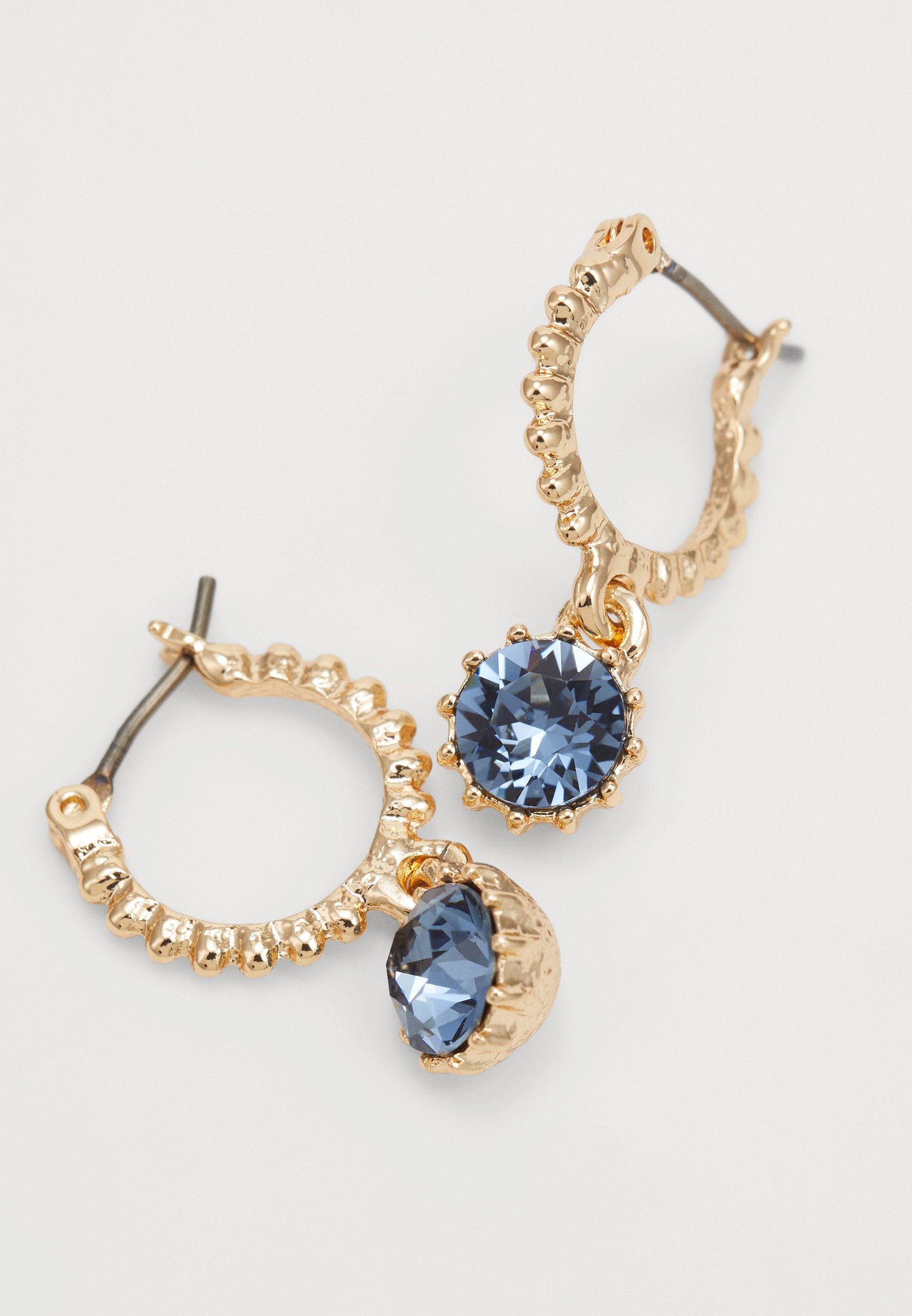 Marchesa HOOP DROP - Oorbellen - goudkleurig/blauw
