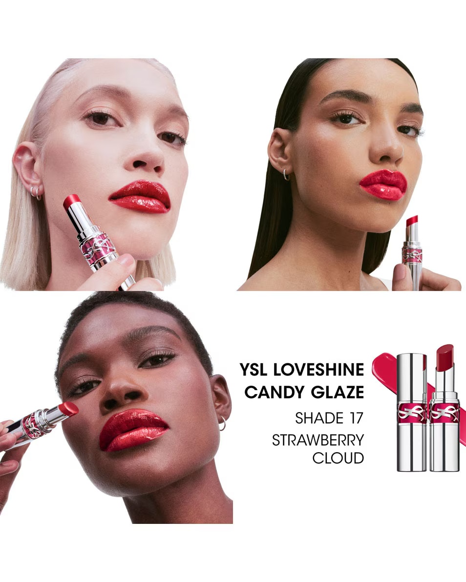 YVES SAINT LAURENT YSL Loveshine Candy Glaze Candy Glaze sijaj za ustnice - ultra sijoč, volumetričen in vlažilni balzam za ustnice