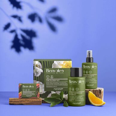 Alfaparf Milano Benvoleo The Glossy Kit Coffret Illuminador og Hårhygiene 1 stk 1 stk