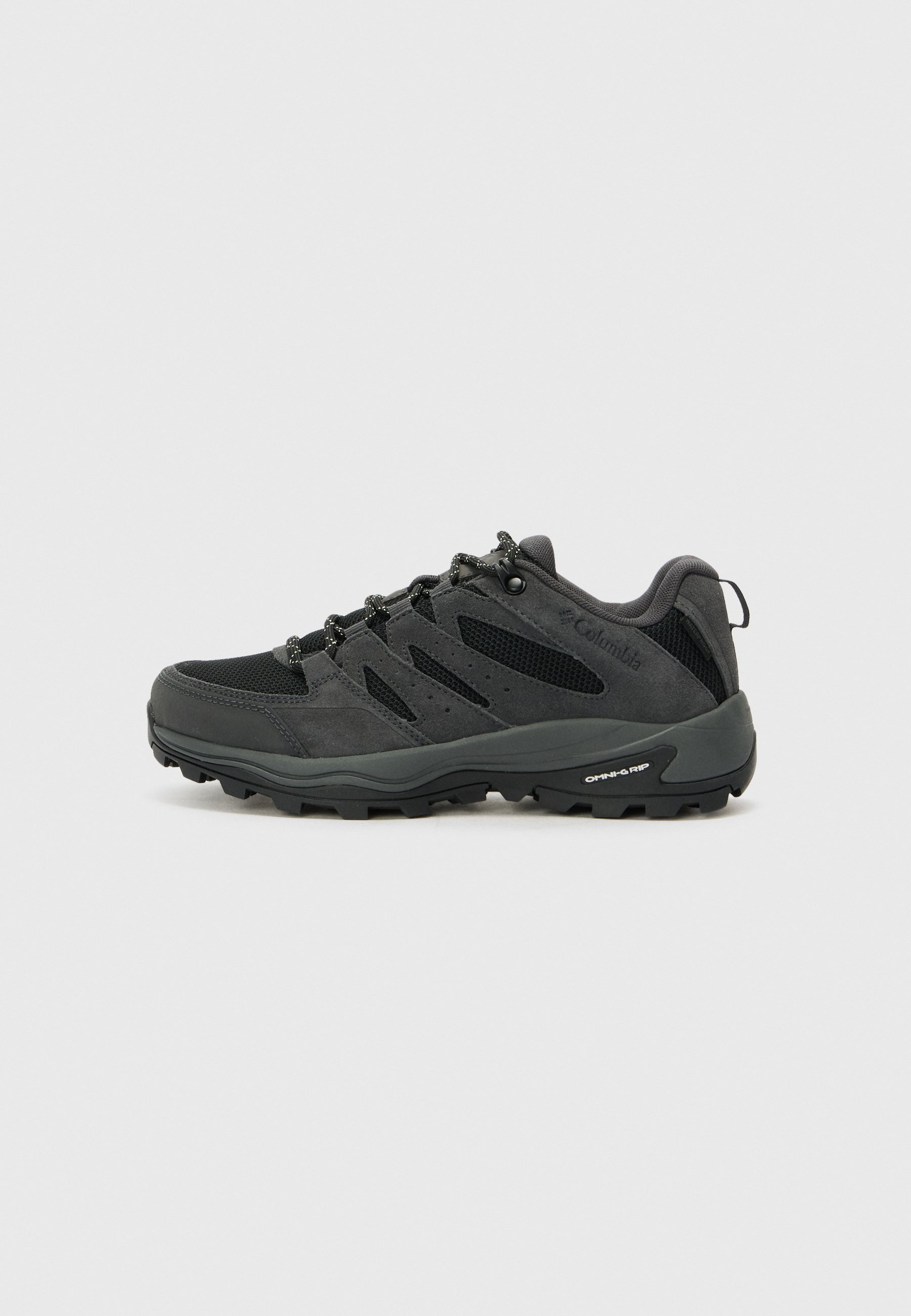 Columbia REDMOND - Wandelschoenen - zwart/citroengrijs