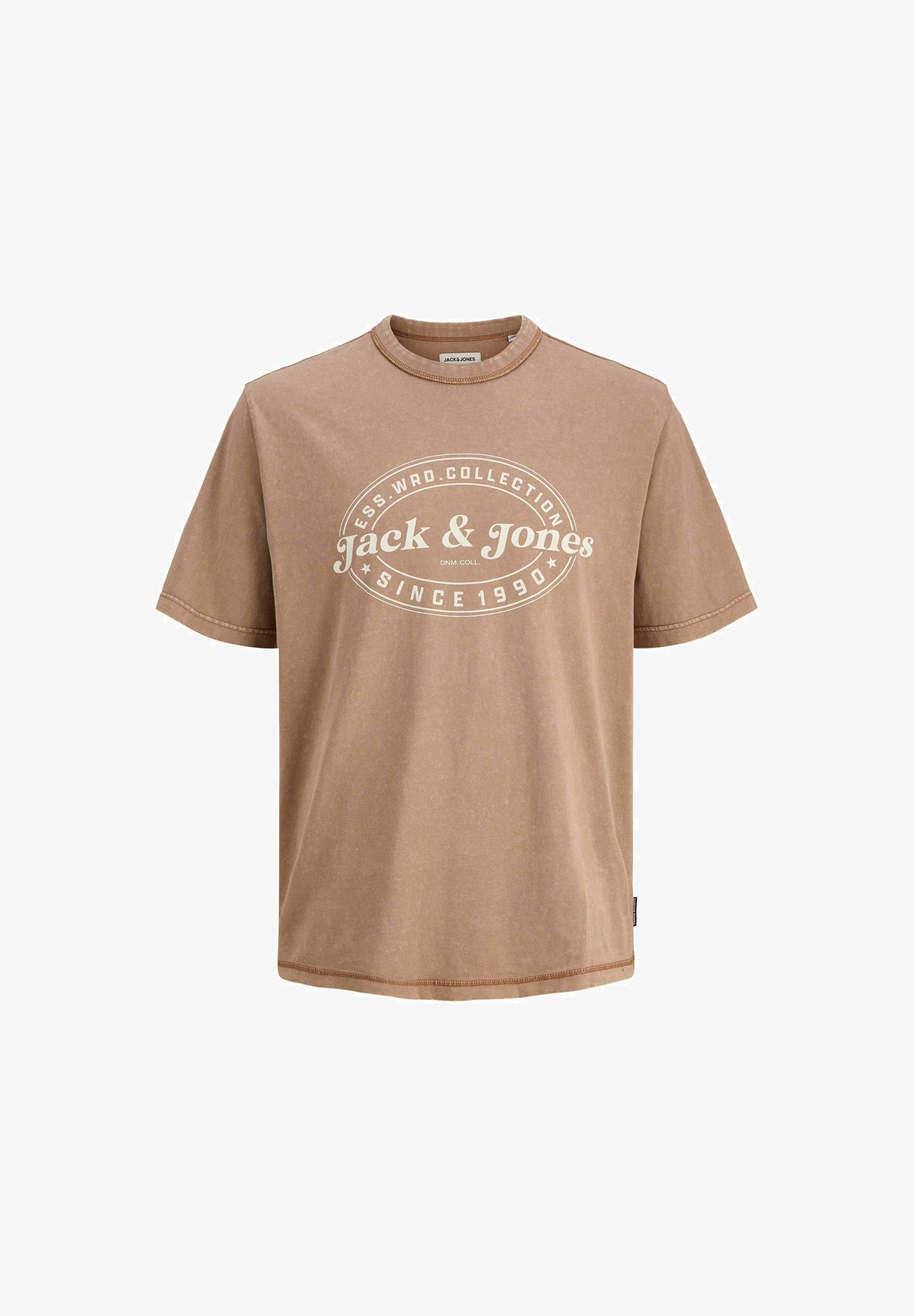 Jack & Jones JJEDOVER T-shirt met ronde hals - T-shirt met print - monnikspij