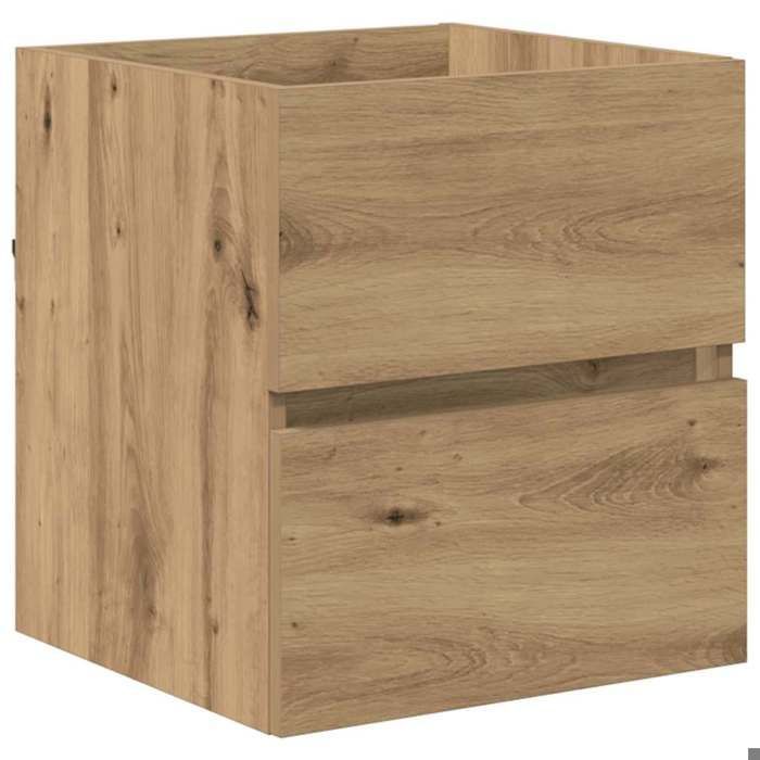 Mueble de baño marrón - SARAZYJ - Mueble para inodoro - Roble artesanal 41 x 38,5 x 45 cm LL1318
