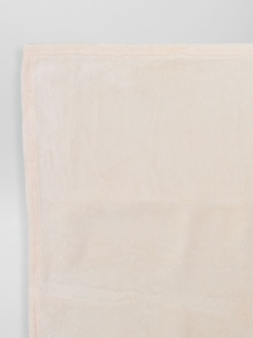 Effen fleece deken - ROZE