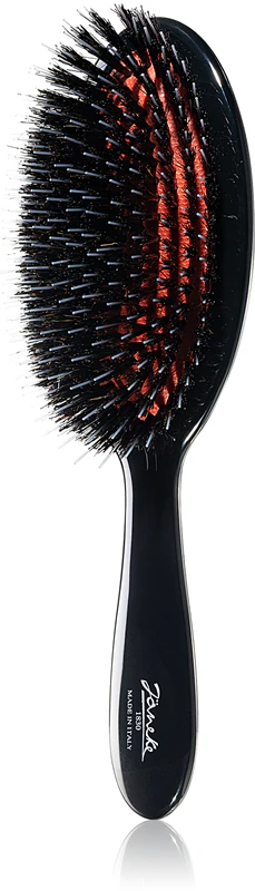 Janeke Black Line Professional ovale haarborstel met luchtkussen