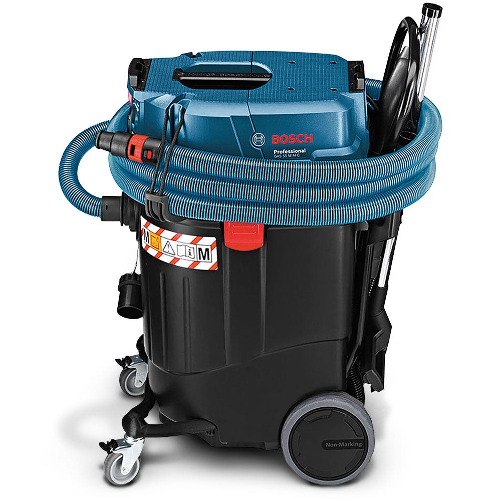 BOSCH 1380W 55L M osztályú ipari porszívó nedves és száraz használatra GAS 55 M AFC 06019C3340