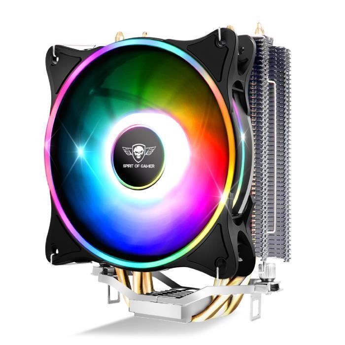 Cooler - SPIRIT OF GAMER - AIRCOOLER 120 MM ARGB - Silent - Aluminum - Addressable RGB