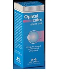 Gotas de aceite oftálmico NBF LANES Ophtalcalm 25 ml con gotero