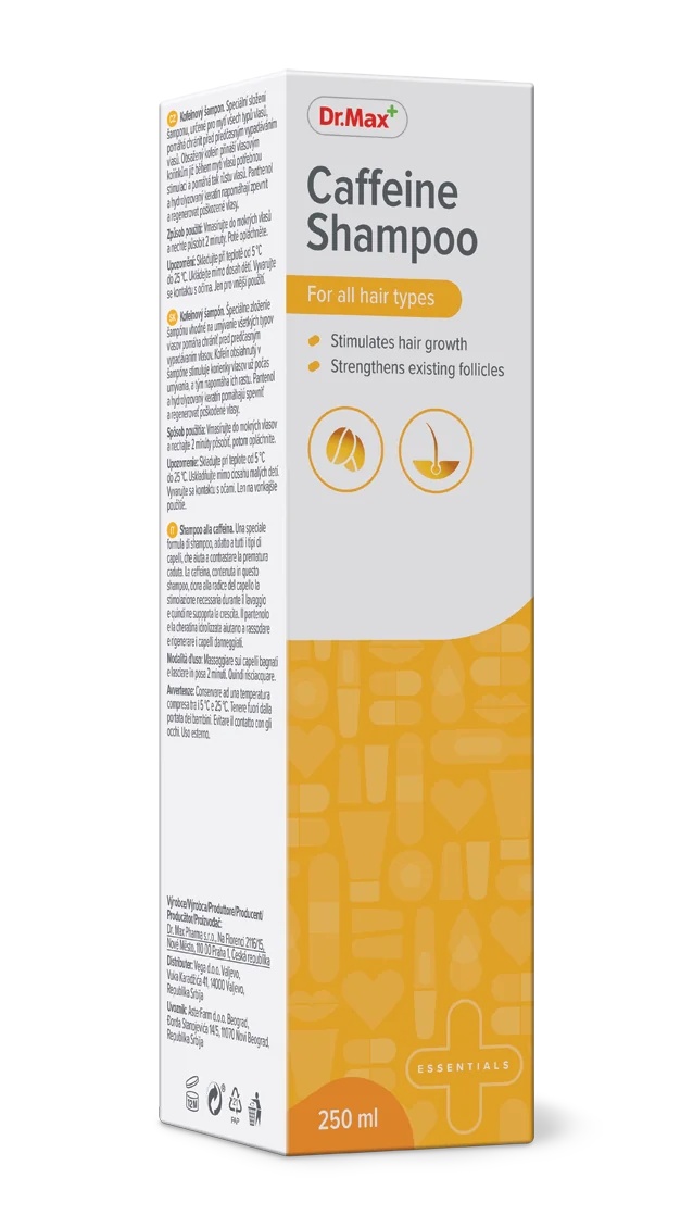 Shampoing à la caféine DR. MAX 250 ml Pour tous types de cheveux