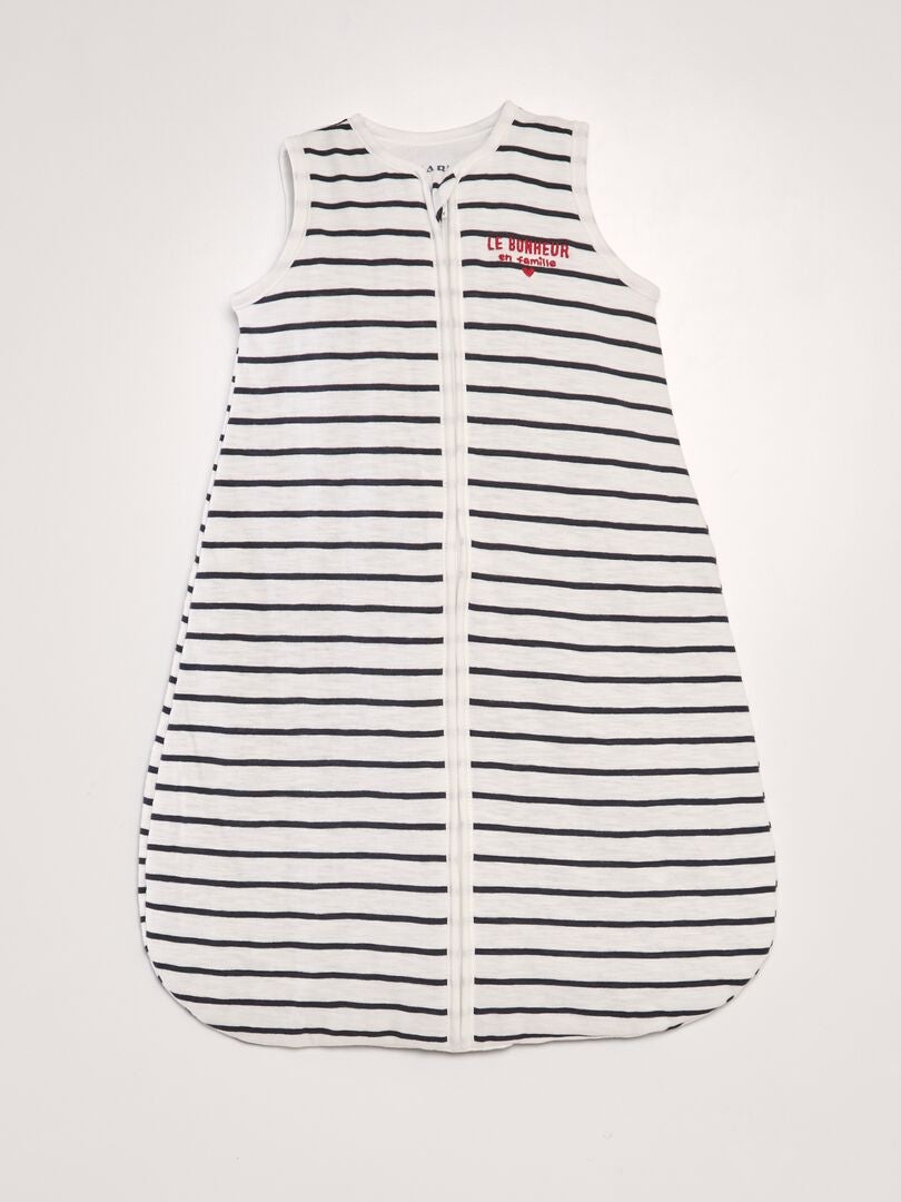 Saco de dormir acolchoado sem mangas - BRANCO
