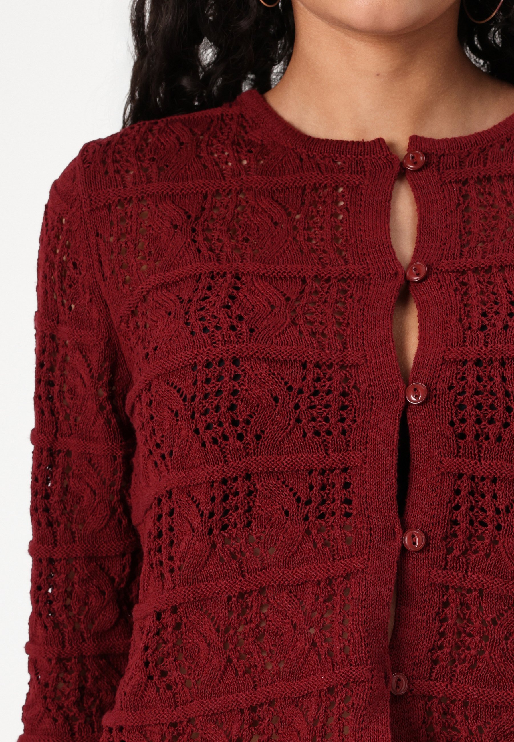 Vero Moda VMAMAZING O-HALS CARDIGAN - Cardigan - syrah