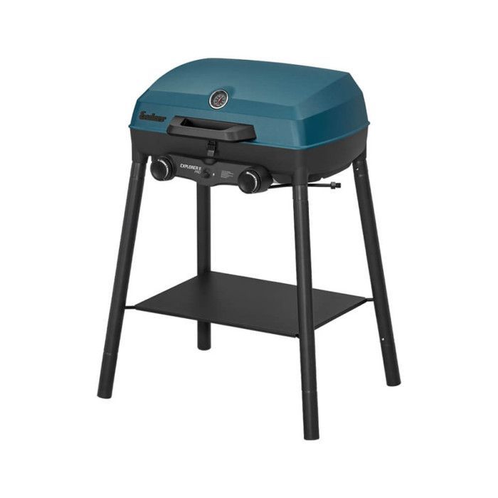 Barbecue gaz portable Explorer II Pro – ENDERS BY FAVEX – 2 bruleurs inox – 4,4 kW – Grille 49 x 32 cm - Rechaud - Barbecue Camping