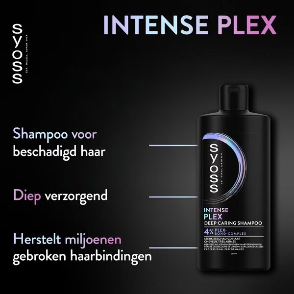 Syoss Intense Plex Bonding dziļi kopjošs šampūns 440 ml
