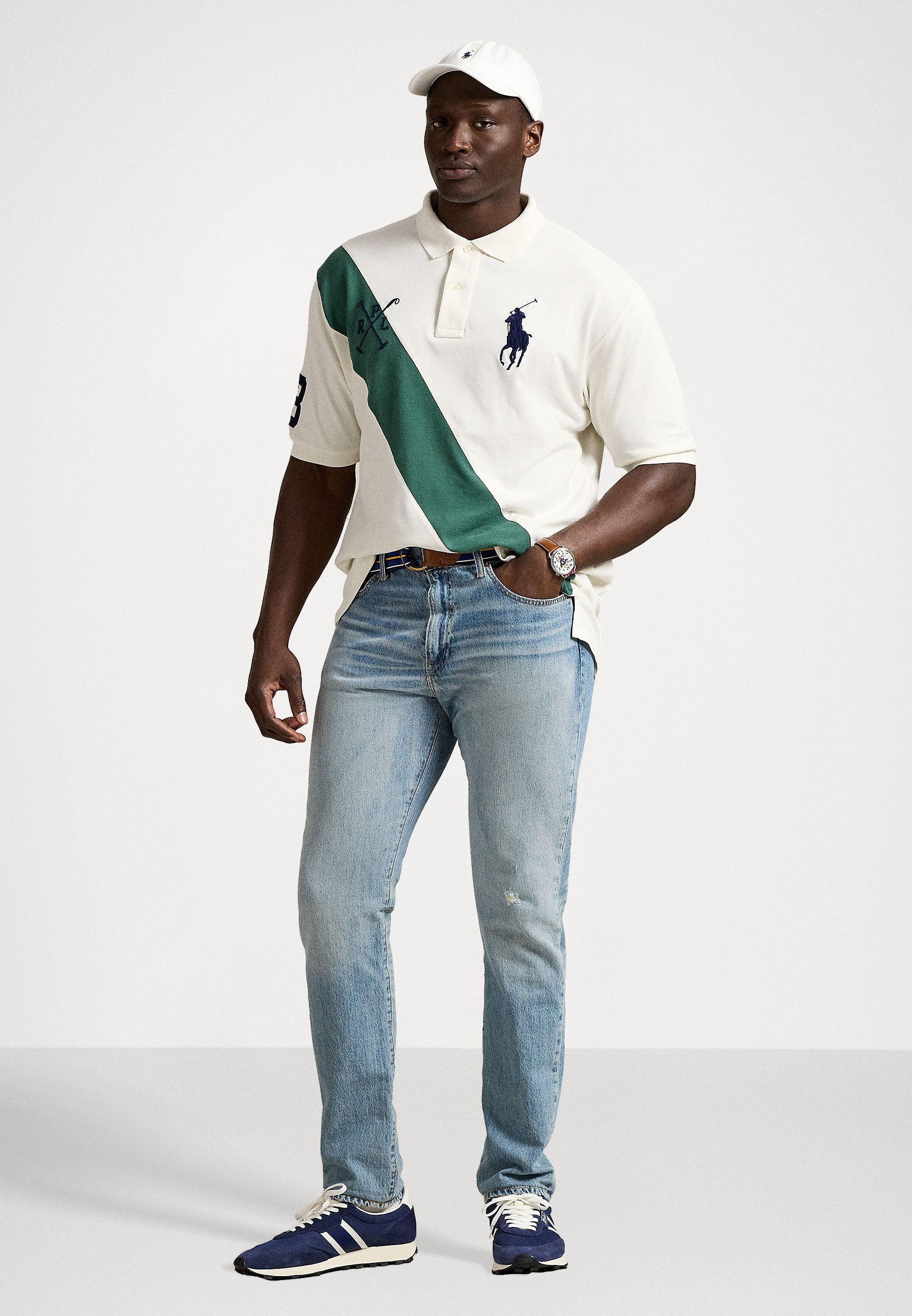 Polo Ralph Lauren Big & Tall BIG PONY MESH POLO SHIRT - Polo shirt - nevis/washed forest