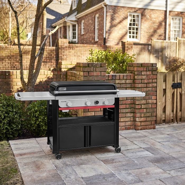 Weber Slate GPD 76cm gas griddle on trolley