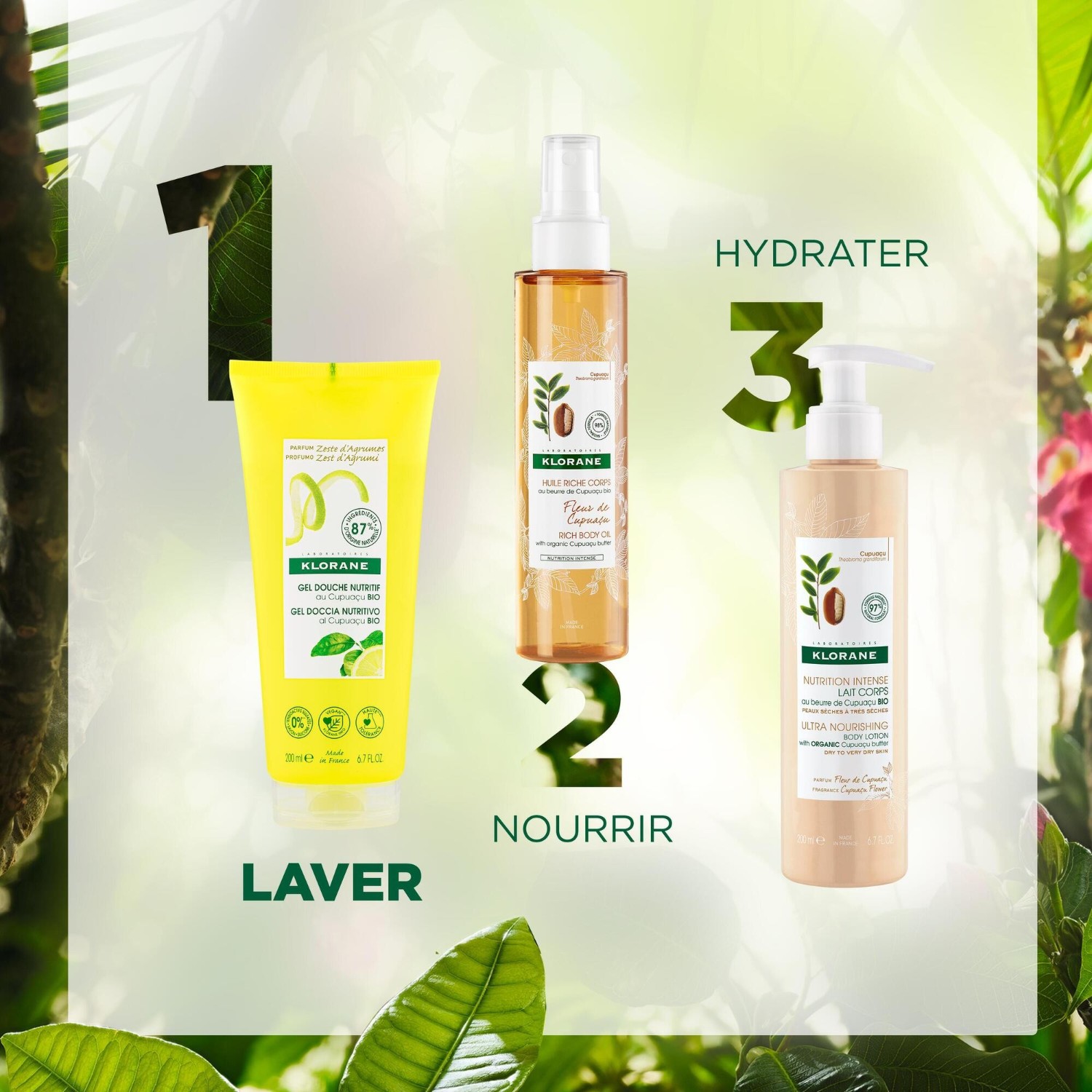 Klorane Gel douche au Cupuaçu BIO — Zeste d’Agrumes