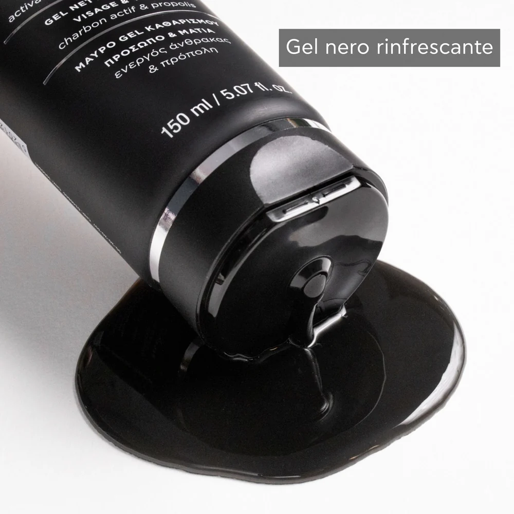 Detergenti e Struccanti Black Detox Gel Detergente Nero – Viso e Occhi - Gel detergente viso