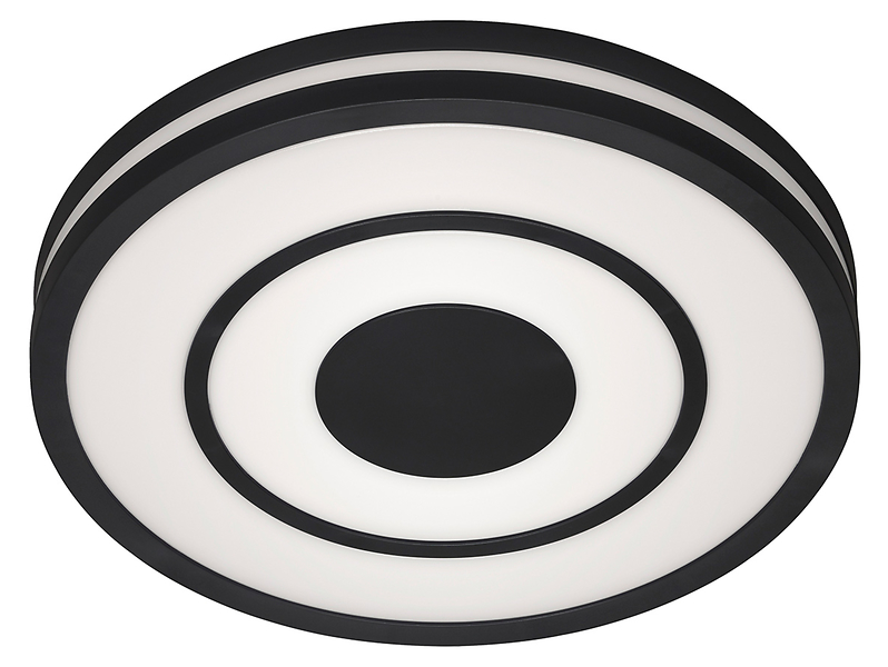 Plafon Ripple LED 35 cm metalowy czarny