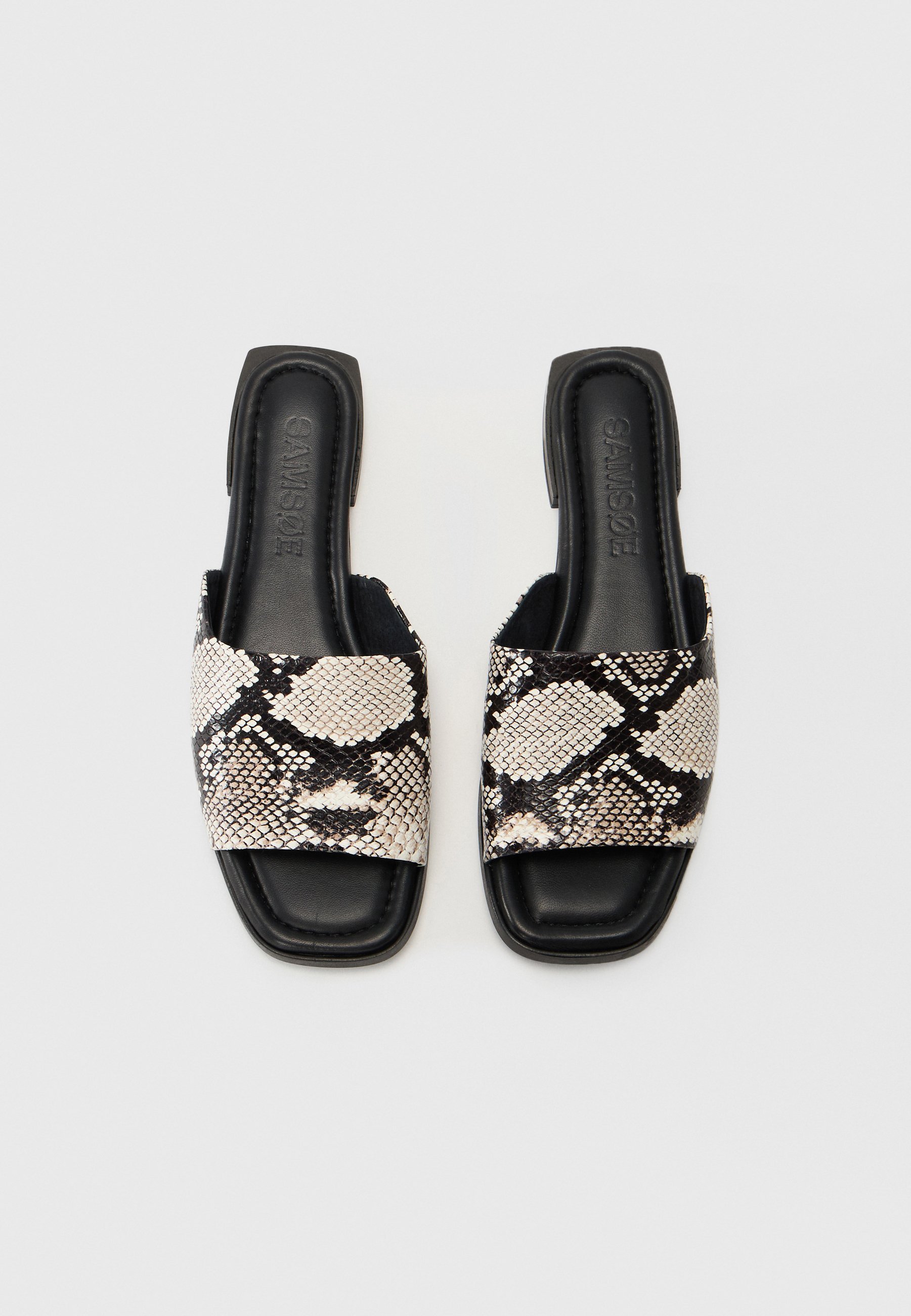 Samsøe Samsøe SATERZA - Pantofole - nero/bianco
