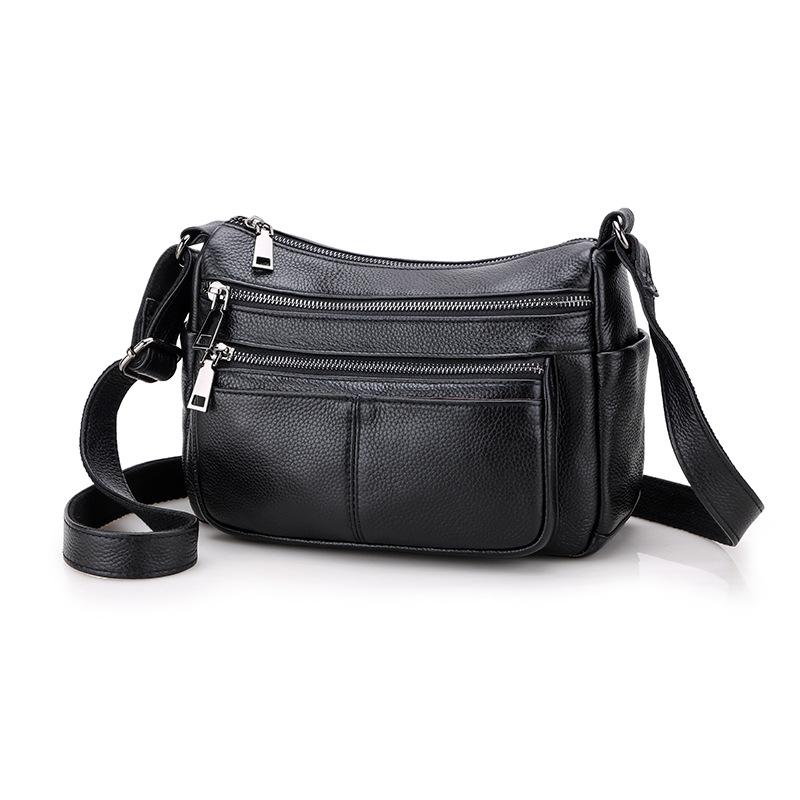 Sacs bandoulière en cuir véritable pour femmes - Collection 2020 - Sacs bandoulière tendance pour femmes - Sac messager multifonction de luxe - Bolsas