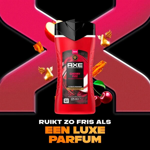 Axe Fine Fragrance Cherry Fizz gel za tuširanje<br>225ml
