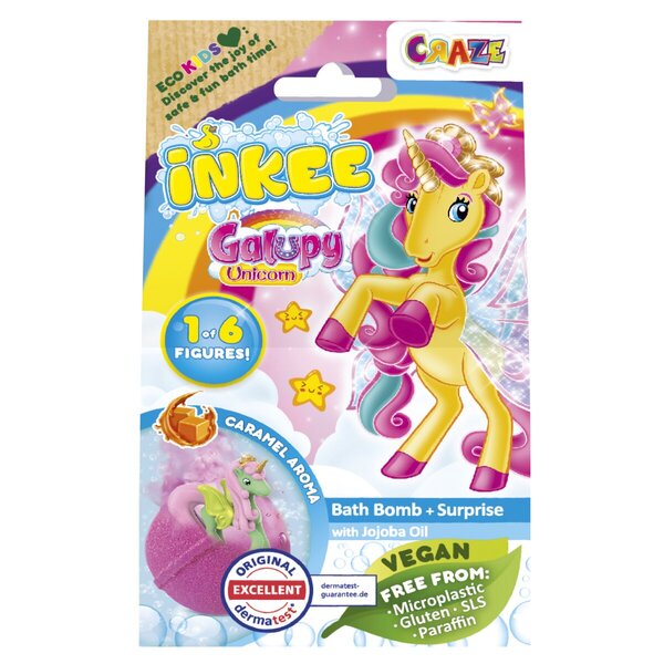 Μπάλα Μπάνιου Craze Inkee Galupy Unicorn 100γρ