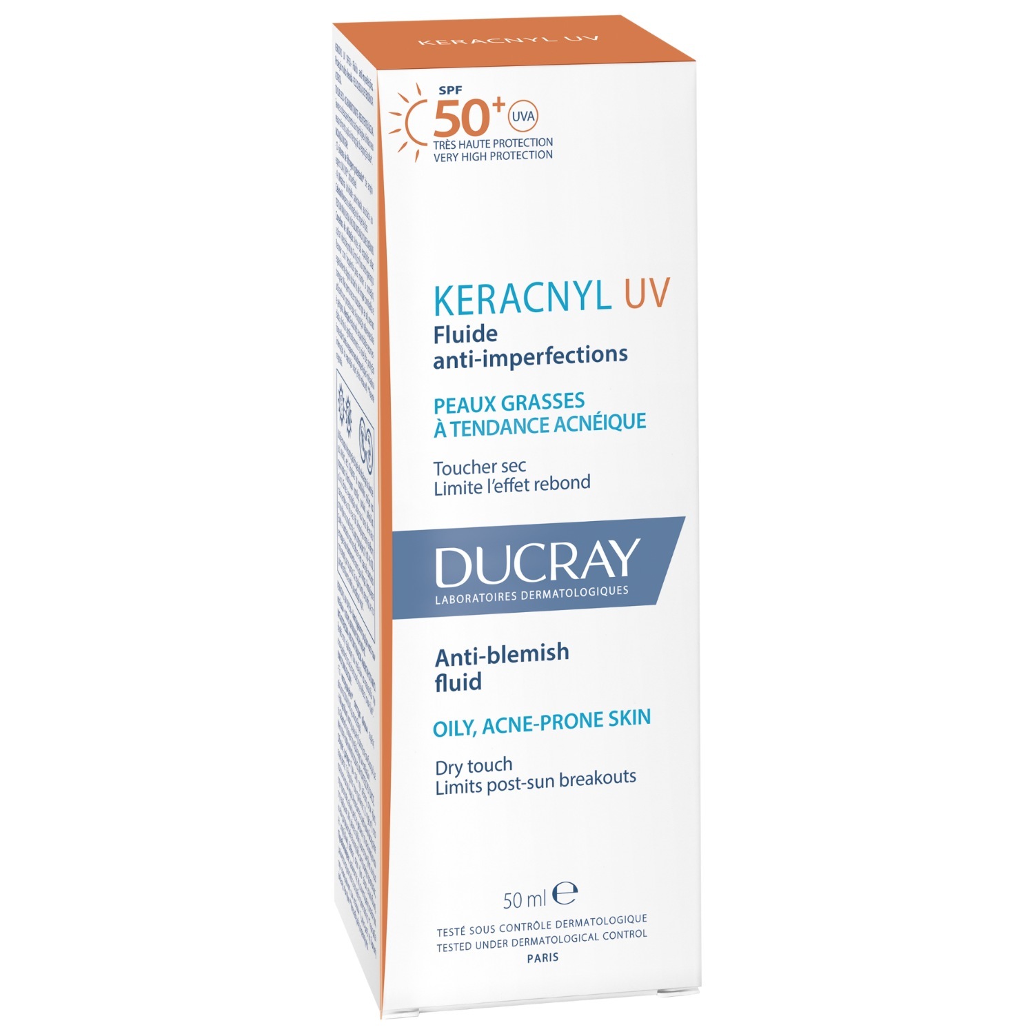 „Ducray Anti-Pimple Care Keracnyl“ spuogų skystis – 50 ml